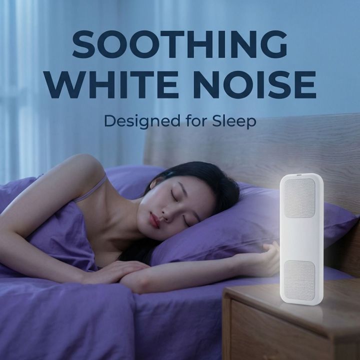 Musical Box Portable Under Pillow Bluetooth Speaker Ultrathin Bluetooth 5.3 Bone Conduction Speaker Timed Shutdown Mini Sleep Speaker Sleep Aid