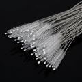 Wenefang Fashion Bending Stainless Straw Brush Cleaner Soft Hair Suction Glass Tube Cleaning Brushes Baby Kids Bottle Brush Long Handle Reusable. 