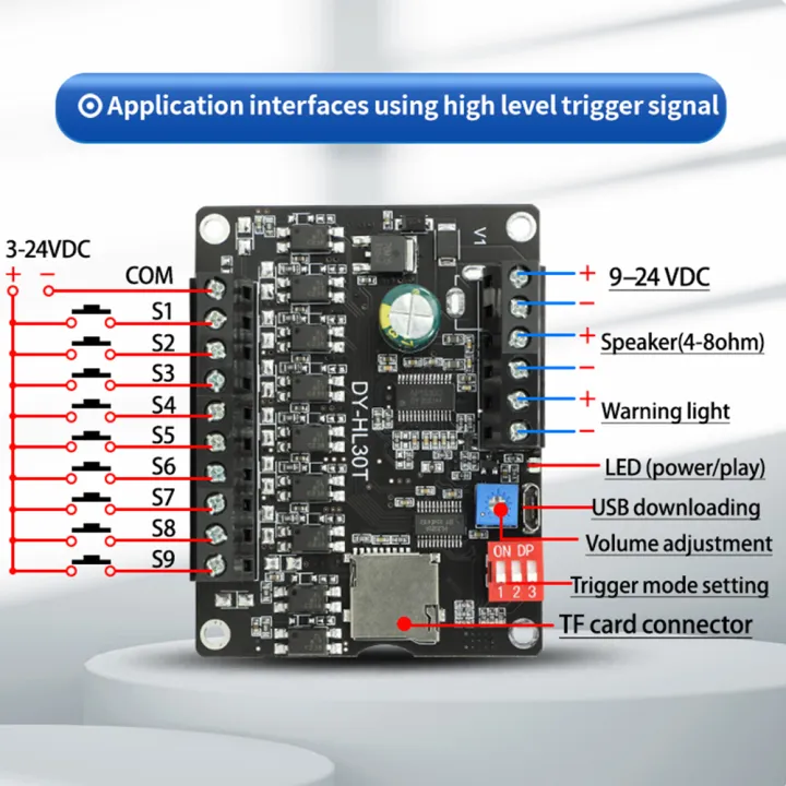DC9-24V%2030W%20Voice%20Playback%20Module%20MP3%20Trigger%20Player%20Amplifier%20Board%20SD/TF%20Card%20DIY%20Electronic%20Kit%20-%20Image%206