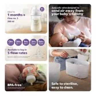 Philips%20Avent%20SCY903/01,1m+%20Natural%20Response%20Baby%20Feeding%20Bottle%20260ml%20-%20Image%208