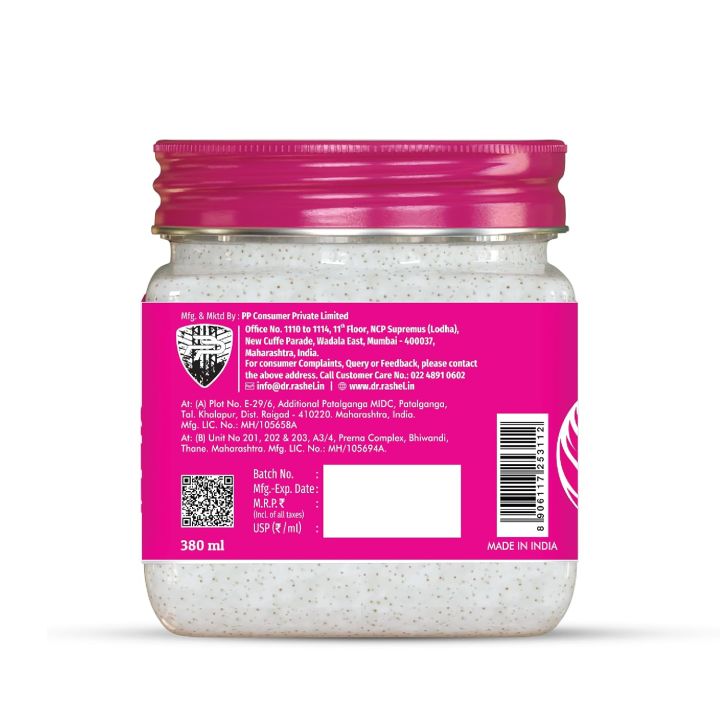 DR%20RASHEL%20White%20Skin%20Scrub%20-%20380ml%20%7C%20Face%20&%20Body%20Exfoliating%20Scrub%20%7C%20Niacinamide%20&%20Arbutin%20Dark%20Spot%20&%20Pigmentation%20Control%20%7C%20Paraben%20&%20SLS%20Free%20-%20Image%207