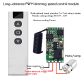 2 Pcs Wireless Controller DC Motor Speed Regulator 3.7-24V High Power Drive Module. 