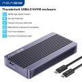 ACASIS Computer Tablet Accessories, Thunderbolt Memory Interface Expansion U-S-B4.0 M.2 Nvme Thunderbolt SSD Enclosure 40Gbps Compatible With Thunderbolt 3/4, U-S-B3.2/3.1/3.0/2.0, With Thunderbolt 4 C To C Cable, TBU405 Upgraded Version With Fan. 