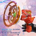New ABS Fan Dinosaur Bubble Machine Bubbles in Bubble Handheld Electric Dinosaur Bubble Machine Bubble Dinosaur Outdoor Toys Bubbles Toy in Bubble Over 3 Years Old. 