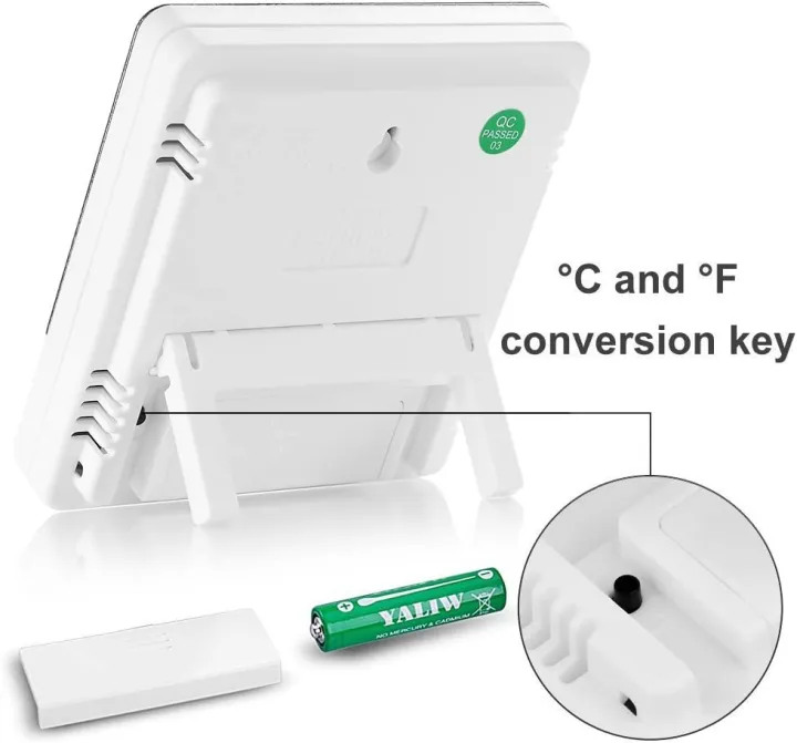 Digital%20Thermometer%20Hygrometer,%20Accurate%20Room%20Temperature%20Gauge%20Humidity%20Monitor%20With%20Alarm%20Clock%20-%20Easy%20To%20Read,%20Max%20/%20Min%20Records,%20Lcd%20Display%20For%20Home%20-%20White%20-%20Image%203