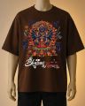 Bhairav & Kumari Traditional Printed T-Shirt – Cream, Maroon, White, black, brown, blue. 