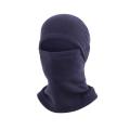 Black Velvet Full Face Coverage Mask With Neck Warmer Support For Bike Scooter Under Helmet. 