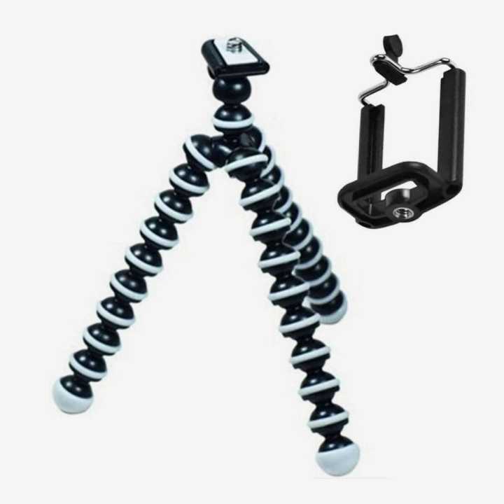 Flexible Tripod Stand Mount Gorilla Monopod Holder Octopus Medium With Free Mobile Holder