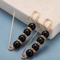St.kunkka 1-2pcs Korean Fashion Pearl Brooch Anti-exposure Pins Buckles Perdible Tightening Waistband Pins Collar Clips For Apparel Accessories Making. 