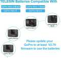 1220mAh Rechargeable Battery For GoPro Hero 8 Black ( TELESIN ). 