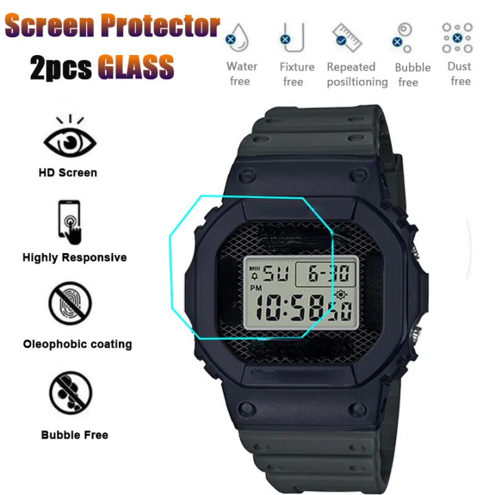2Pcs%209H%20Tempered%20Glass%20Screen%20Protector%20For%20Casio%20G%20Shock%20GXW-56%20GX-56%20GMW-B5000%20GM-5600%20GW-5035%20GW-5000%20GW-B5600%20Anti-Scratch%20-%20Image%205