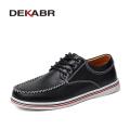 DEKABR New Fashion Men's Casual Shoes Split Hide Men Shoes Hand-Sewn High Quality Basic Working Shoes Big Plus Size 46-47. 