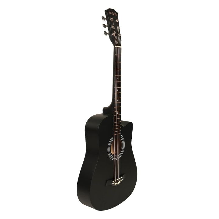Medellin%2038%E2%80%9D%20Acoustic%20Guitar%20Matt%20finish%20with%20Bag%20,%20strap,%20string%20and%20picks%20(Black)%20-%20Image%202