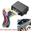 Durable For 4 Doors Power Window Closer Remotely Controlled Automatic System Auto Close Windows Folding Kit Alarm System Intelligent Module Vehicle Module. 