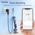 Wenefang Tuya Zigbee Smart Home Universal Plug Socket Power Monitor Hot Selling 16A Timer App Voice Works With Alexa Google Home. 