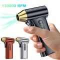 Portable 130000RPM Violent Turbo Fan Type-C Charging Wind Speed 52m/s Turbofan Air Blower Wireless Design Handheld Device Powerful Dust Blower Computer Keyboard Cleaning. 