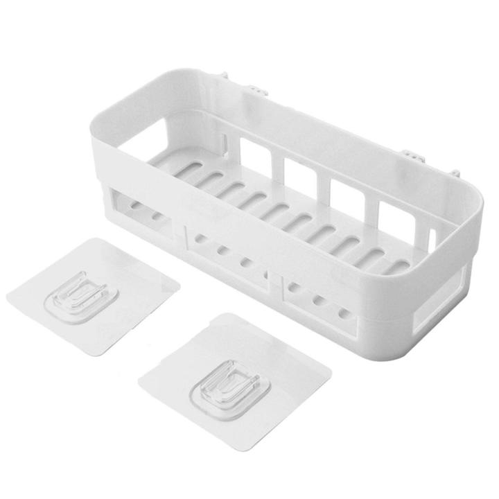 1%20Piece%20Plastic%20Bathroom%20Kitchen%20Storage%20Organize%20Shelf%20Rack%20Bathroom%20Shelves%20Shower%20Caddy%20Basket%20with%20Wall%20Mounted%20-%20Image%205