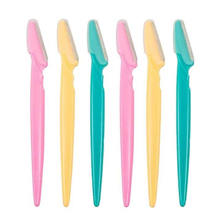 Reusable Face Razor | Eyebrow & Facial Hair Removal Razor | Safe & Pain free Remover | Pack of 6 Razors