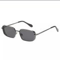 Full Black Metal Frame Square Trendy Premium Sunglasses For Unisex. 