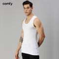 ONN Men White Cotton Ribbed Vest - NR323 Sando - Fashion | Sando For Men | Men's Wear | Sando | Vest |. 