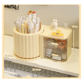Drawer Cosmetic Storage Box Large Capacity Makeup Organizer Yellow. 