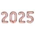 New 40 Inch 2025 Digital Balloons Party Supplies Globo Aluminum Foil Balloons Colorful Photography Prop New Year Decorations. 