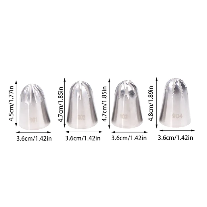 901%20902%20903%20904%20Stainless%20Steel%20Large%20Size%20Close%20Star%20Piping%20Nozzle%20Cream%20Icing%20Tips%20Cake%20Fondant%20Kitchen%20Baking%20Tool%20MENGYU%20-%20Image%204