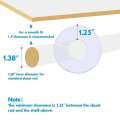 30 Pack White Round Clothing Size Closet Rack Dividers Hangers With 1Marker (Outer 3.5Inch, Inner 1.38Inch In Diameter) CNIM Hot. 