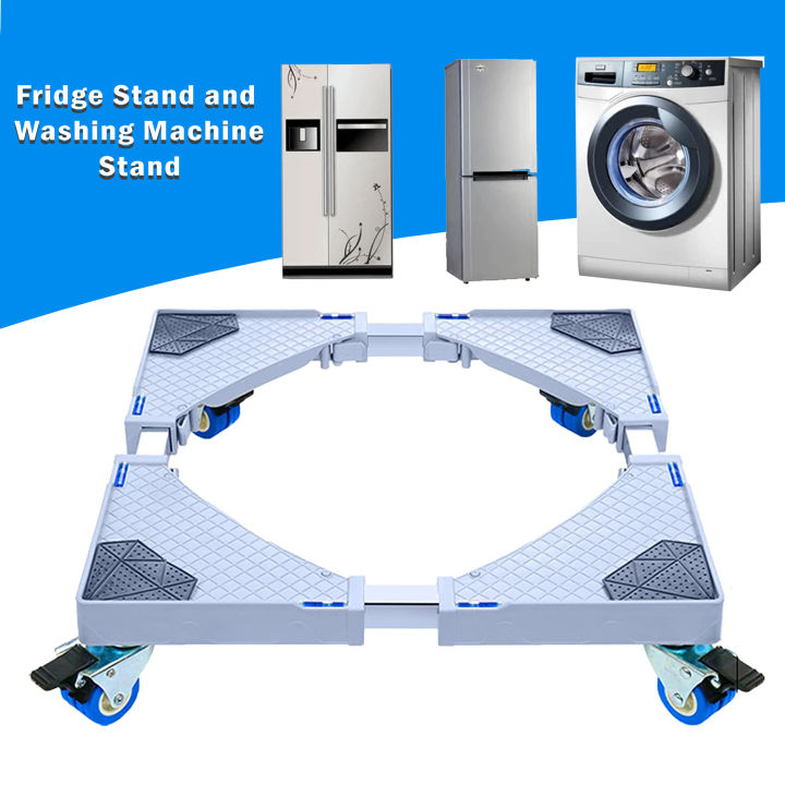 Premium Adjustable Trolley Stand with Wheels for Washing Machine, Refrigerator, Dishwasher, and More