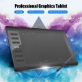 MRK3C 10x6 Inch 12 Express-Keys GraphicTablet Professional Graphics drawing tablet with 8192 Levels Battery-Free Stylus/Pen Holder. 