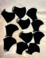 Plain Black Mask Pack of 10. 
