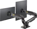 NB North Bayou Dual Monitor Desk Mount Stand  F160 Full Motion Swivel Computer Monitor Arm for Two Screens 17-27 Inch Black. 