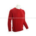Red Solid Pashmina Sweater For Men. 