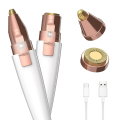 Painless 2 in 1 Rechargeable Flawless Facial Hair Remover with Eyebrow Timmer. 