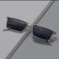 Rectangle Sliver Metal Frame Sunglasses For Men And Women. 