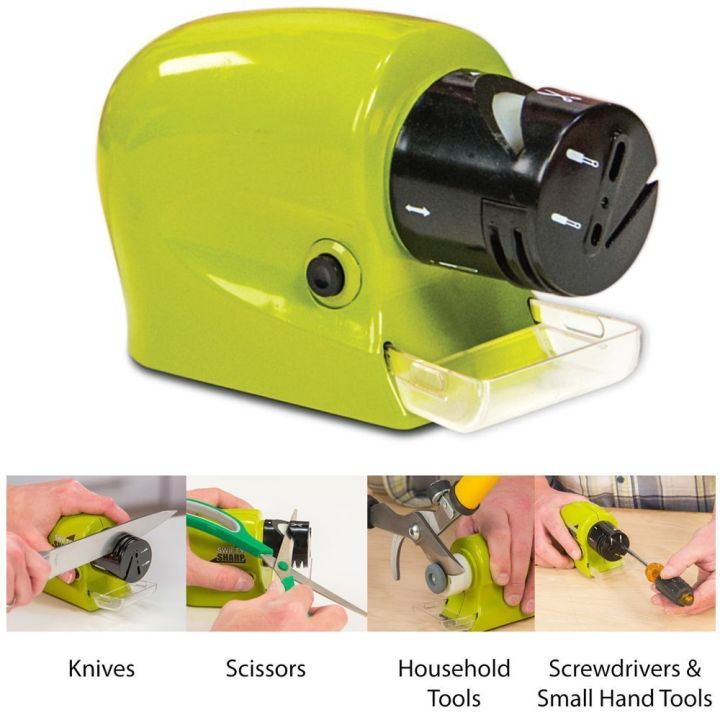 Battery Operated Electric Knife Blade Sharpener | Cordless Motorized Scissor Sharpener - 1 PCs