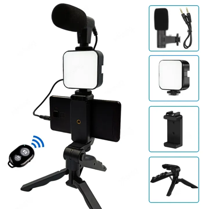 Stabilizer%20Handle%20Recording%20Selfie%20LED%20Stand%20Kit%20Smartphone%20Video%20Microphone%20Stand%20Photography%20Lighting%20Mobile%20Phone%20Tripod%20Portable%20-%20Image%202