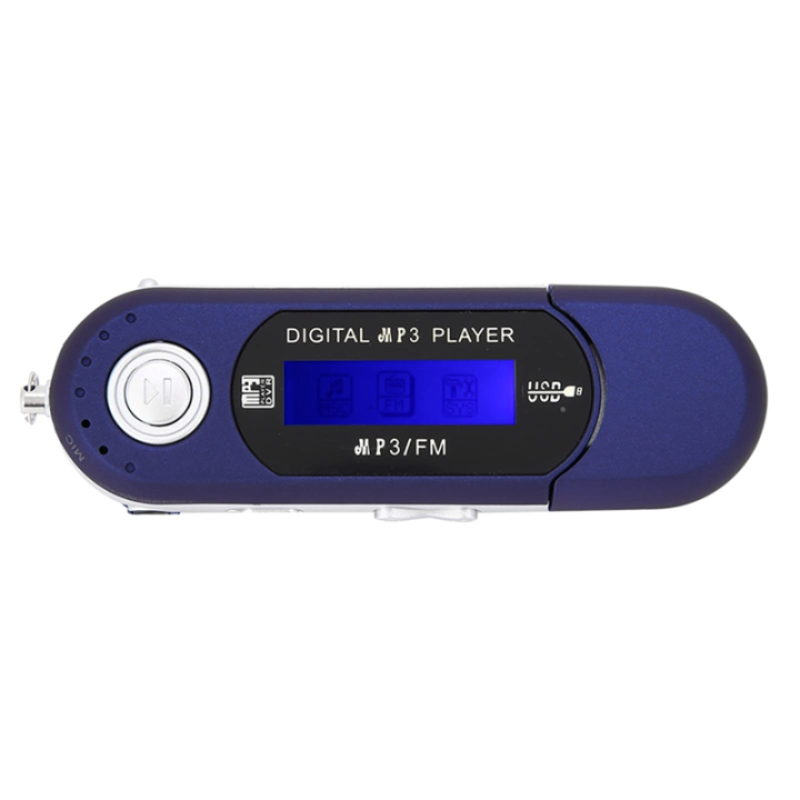 MP3%20Player%20with%20Earphone%208GB,%20Portable%20with%20LCD%20Screen%20for%20Walking%20Running%20(Blue)%20-%20Image%202