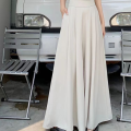 Simple High Waisted Wide Leg Pants Y2K Oversized Women's Harem Pants Solid Color Sagging Sensation Palazzo Pleated Culottes Female. 