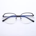 ZOO Shades Cat Eye Half Rim Black Metal Frame Glass For Women. 