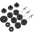 18 Pieces Cymbal Accessories Cymbal Felts Hi-Hat Clutch Felt. 