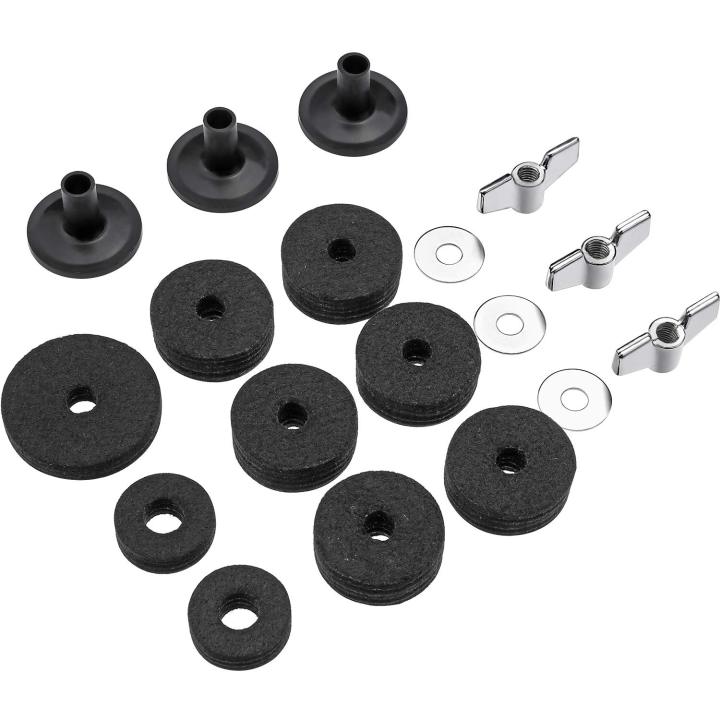18 Pieces Cymbal Accessories Cymbal Felts Hi-Hat Clutch Felt