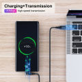 USLION 60W USB C To USB C Cable 3A PD Type C To Type C Cord Fast Charging Wire For Xiaomi realme Mobile Phone Data Charger Cable. 