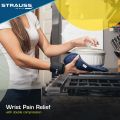 Strauss Wrist Support , Free Size, (Black) Comes in Pair | Durable Neoprene Material Wrist Support Band | Wrist Support Band - 1 Pair. 