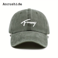 Anrushide Instagram retro gray baseball cap women's summer American washed Original big head circumference trend autumn and winter show face small. 
