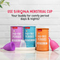 Sirona Reusable Menstrual Cup for Women - Small Size (Pack of 1). 