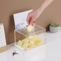 OUMERY Transparent Donation Box with Lock Money Collection Box Ballot Box Suggestion Box. 
