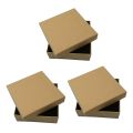 EITGZWAS 48 Pieces of Kraft Cardboard Jewelry Box, 9 x 9 x 3cm. 