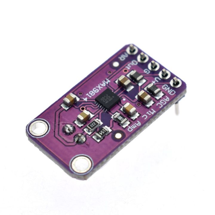 MAX9814%20Microphone%20AGC%20Amplifier%20Board%20Module%20Auto%20Gain%20Control%20for%20Arduino%20Programmable%20Attack%20and%20Release%20Ratio%20Low%20THD%20-%20Image%205