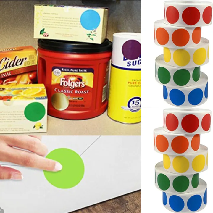 Kraft%20paper%20White%20Office%20School%20Supplies%20Round%20Inch%20Green%20500%20Pcs%20/Roll%20Mark%20stickers%20Chroma%20Label%20Stickers%20Color%20Labels%20Stickers%20Dot%20Labels%20Stickers%20-%20Image%207